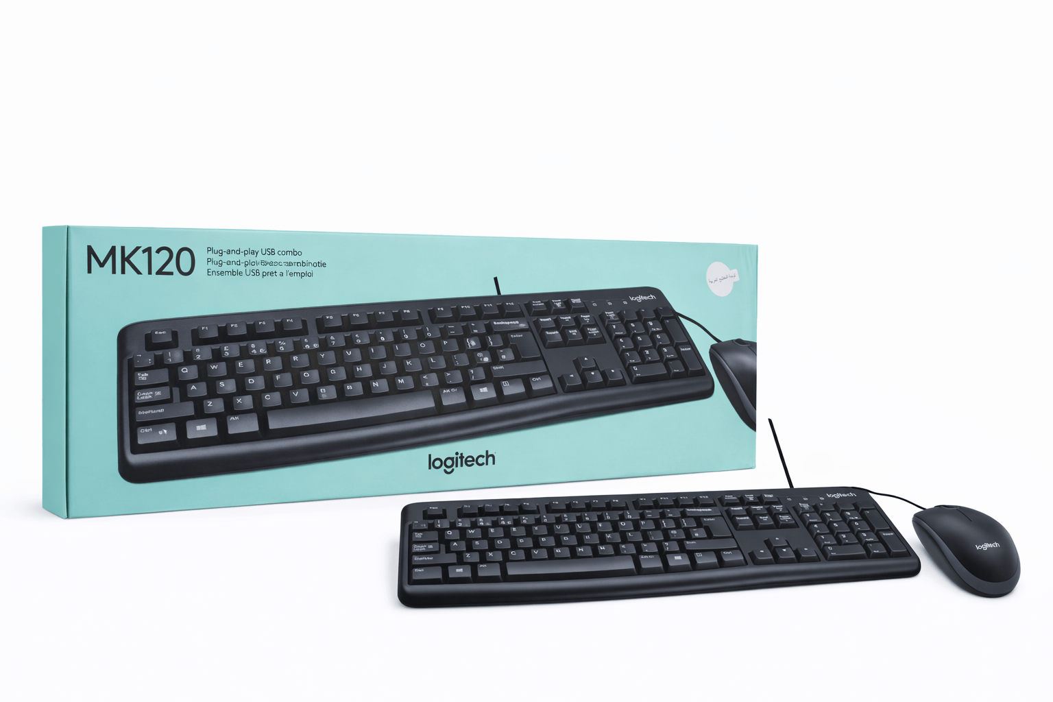 LOGITECH KEYBORED AND MOUSE  MK120 WIR