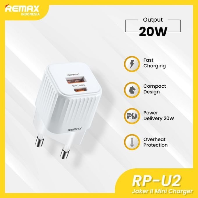 شاحن Remax RP-U2 جيكر II ميني 20 واط