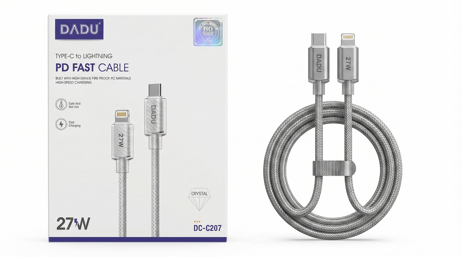 كابل شاحن دادو Type-C إلى آيفون DC-C207 - 27 واط
