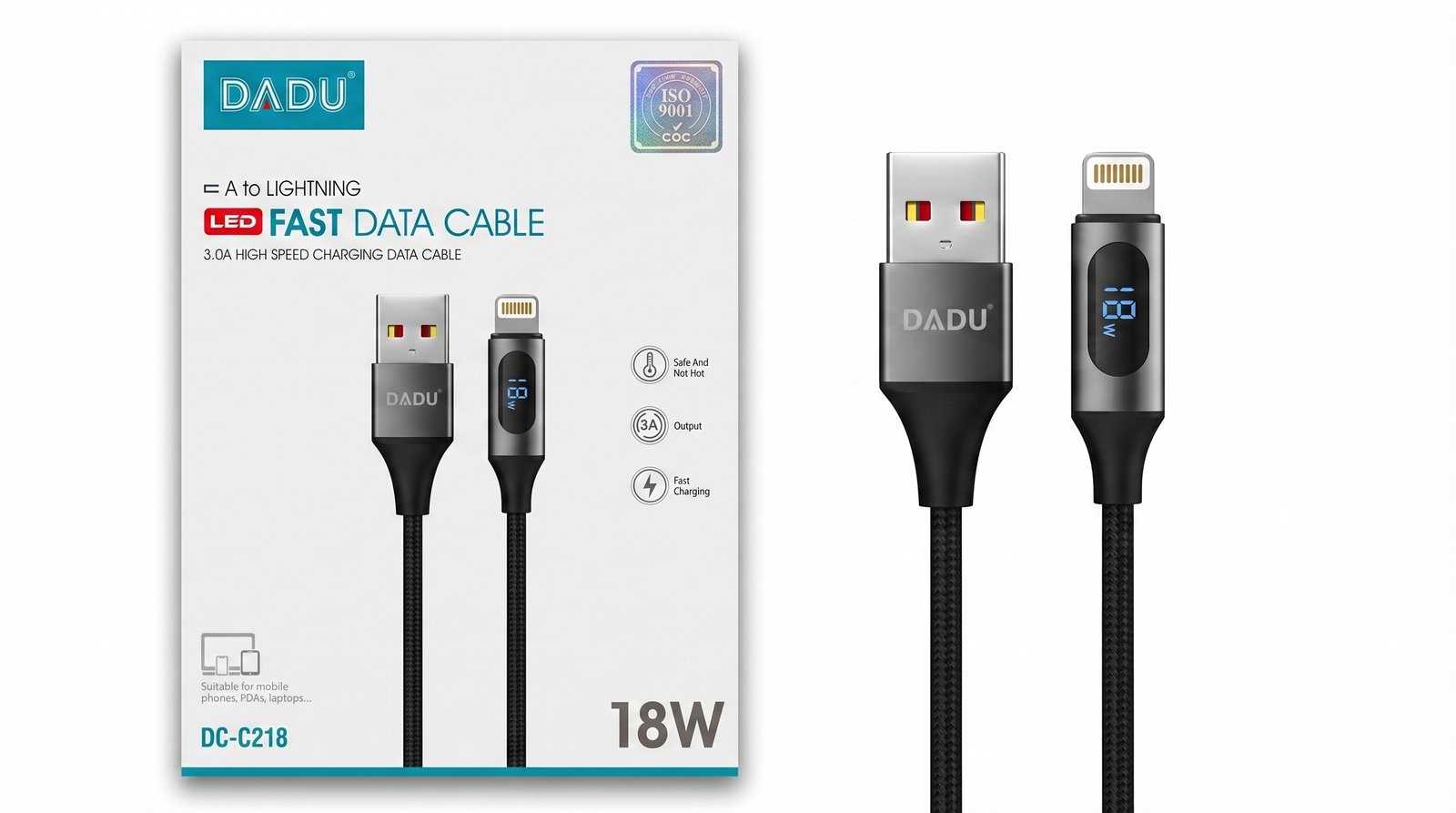 كابل شحن سريع Dadu DC-C218 بقوة 18 واط