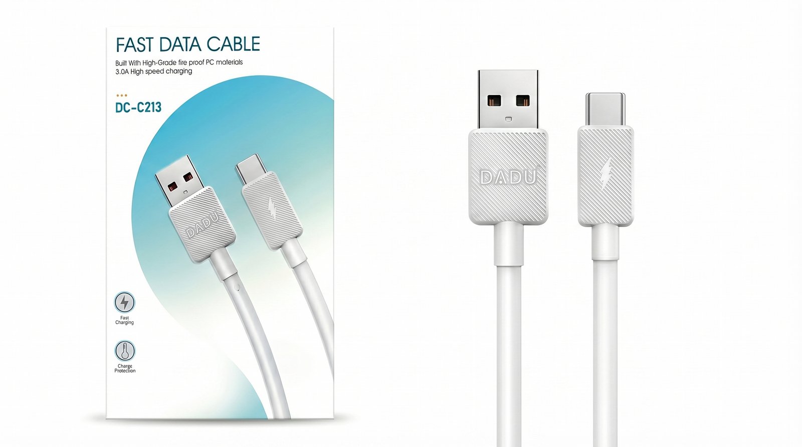كابل دادو DC-C213 فائق السرعة USB إلى تايب-سي بقوة 18 واط